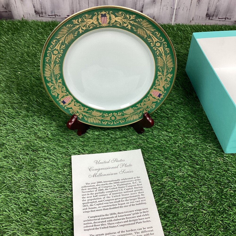 Tiffany & Co. U. S. Congressional Plate Millennium Series 200 Years w/Box
